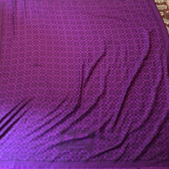 Purple coach scarf/shall/coverup/etc. - Picture 1 of 4